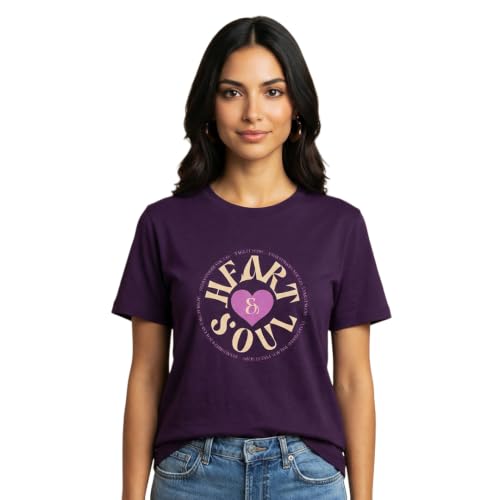 Image of Nobero Women's Graphic Printed T-Shirt | Regular Fit 180 GSM Cotton Tee for Women | Comfortable Round Neck Casual Wear