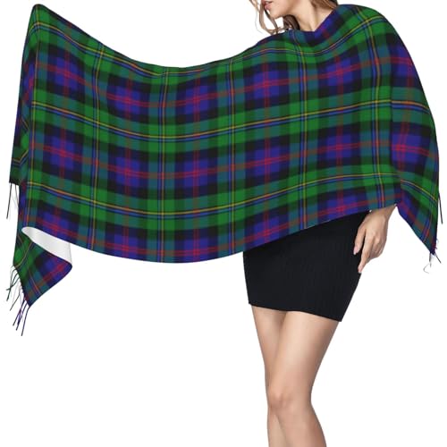 Scottish Clan Rose Hunting Tartan Plaid Imitation Cashmere Tassel Scarf Winter Scarf Autumn Softest Classic Warm3