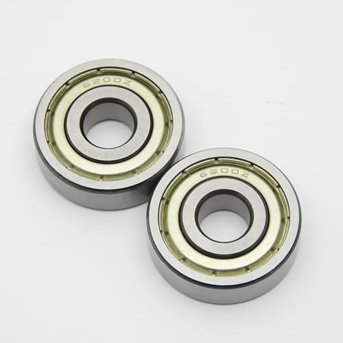 Steinfelder Normteile - 2 Stück Kugellager 6200 ZZ / 10x30x9 mm Rillenkugellager 2x