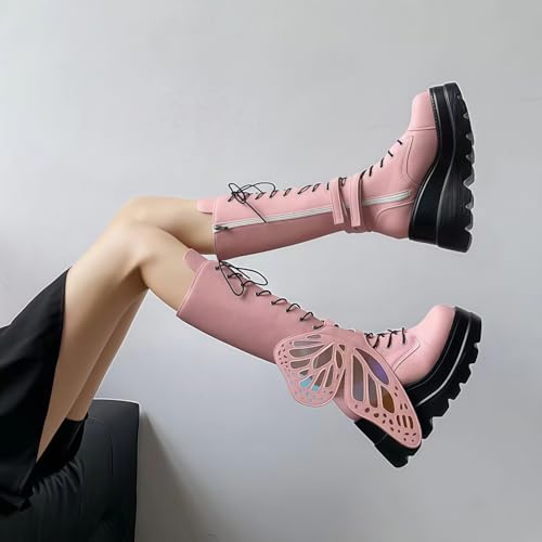 Image of Ulalaza Women Mary Jane Dress Pumps Lolita Shoes Cute Platform Gothic Double Ankle Strap Round Toe Chunky Heel Uniform Pumps Shoes Perfect for School Party Business Work Dance Date Night Club