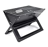 BOGAZY Holzkohlegrill Tragbarer X-förmiger BBQ-Grill Im Freien Einfacher Faltbarer Holzkohlegrill Für Camping Tragbar