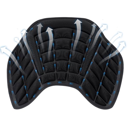 Générique Revêtement en Mousse pour la Selle | Coussin de siège de Moto en Gel | Oreiller du siège Passager | Revêtement en Mousse pour Moto à Selle |...