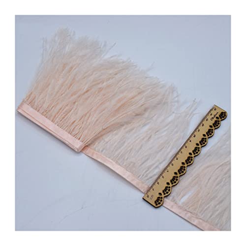 Frange de plumes d'autruche haut de gamme de 10m - 7