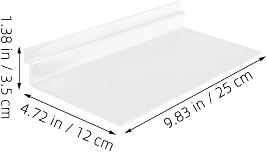 Wall Mounted Shoe Display Shelf 2pcs for Slatwall Retail Use