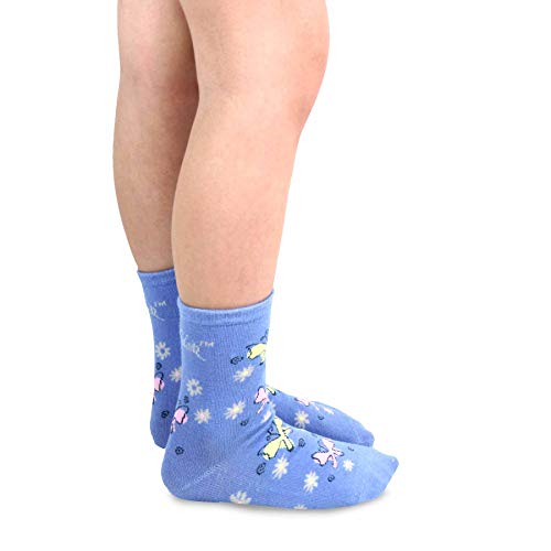 Girls' Mary Blair Cute Fun Artistic and Colorful Crew Socks - Single