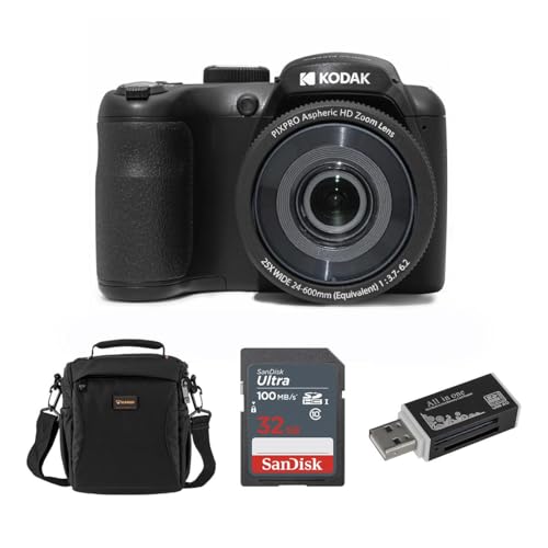 KODAK PIXPRO AZ255-BK 16MP fW^J 25{wY[ 24mm LpY wu␳ 1080P tHDrfI 3C` LCD VlogJAobO&32GB SDJ[h+J[h[_[t