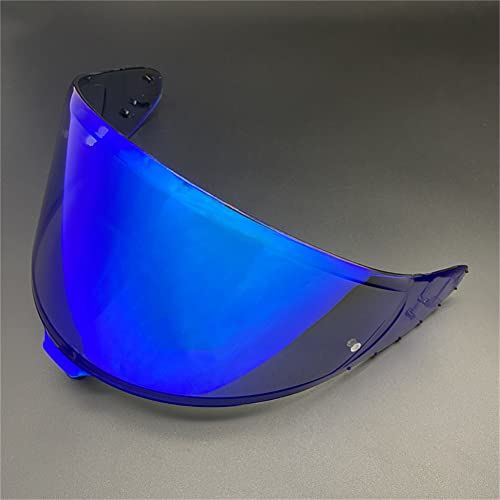 KMAN Motorcycle Helmet Visor Faceshield Uv Protection for SHOEI CWR-F2 Z8 RF1400 NXR2 Sunshield Capacete Moto Accessories (Revo Deep Blue), Universal