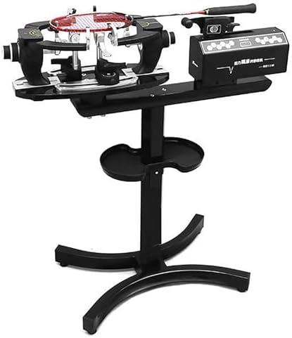 Badminton Racket Stringing Machine - Intelligent Operation with 6 Core Technologies, Automatic 360° Rotating Base, Includes Tools and Accessories