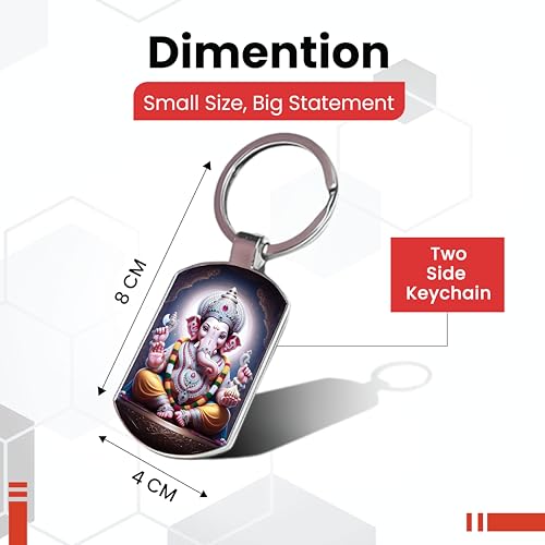 Image of Premium Printed Metal Keychain for Men & Women | High-Definition Artwork Print | Durable Key Ring for Car, Bike, Home & Office Keys | Stylish Decorative Key Holder Gift