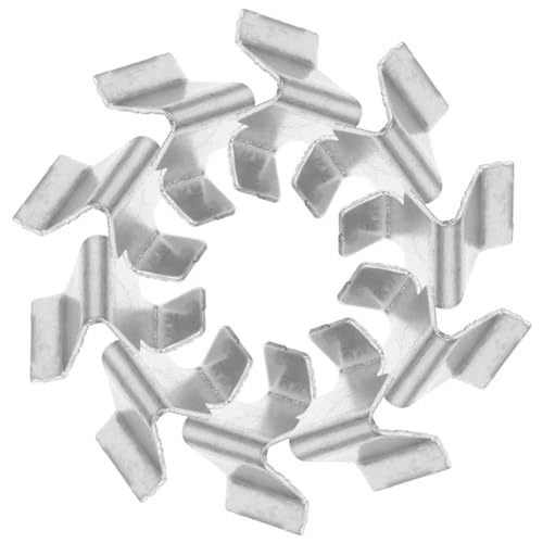 TOVINANNA Clips para Estantes Metálicos 20 Piezas Soportes Ajustables para Baldas de Archivadores de Oficina Instalación Rápida y Firmeza Garantizada