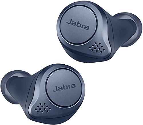 Jabra 完全ワイヤレスイヤホン アクティブノイズキャンセリングElite Active 75t ワイヤレス充電モデル ネイビー IP57 防塵防水 Bluetooth® 5.0 マルチポイント対応 2台同時接続 最大8台ペアリング登録 スポーツ 専用アプリ 音質カスタマイズ マイク付 【国内正規品/最大メーカー2年保証付き】