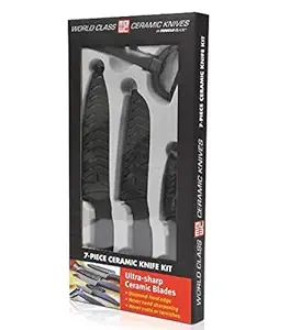 Miracle Blade World Class Series Black 7-piece Ceramic Knife Set