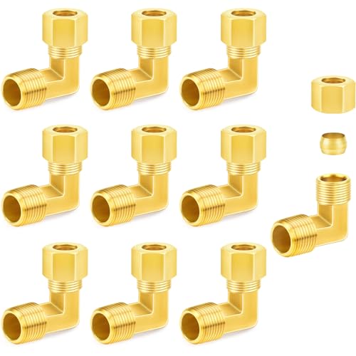 Raccord de tube de compression coudé 90 laiton ChillWaves 6,35 mm NPT 10x - 2