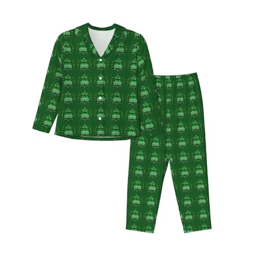 Pyjama Happy St. Patrick manches longues vêtement de nuit taille élastique
