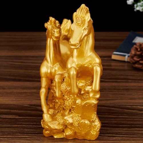 Double statue de cheval en résine cadeau idéal pour une maison moderne - 7