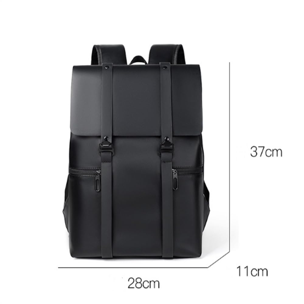 ブラックリュック・バックパック Amazon.co.jp: パソコンリュックサック メンズレザーアンチ