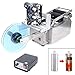 Bacacoo Semi Automatic Labelling Coding Machine Round Bottle Jar Label Marking Machine, Round Bottle Labeling Machine 15-120mm, 20-40pcs/Min Labeling and Coding Machine