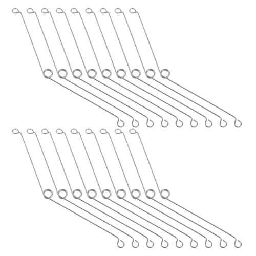 Kisangel Clips de Resorte para Lámparas Empotradas, 25 Piezas de Acero Inoxidable Resistente, Clips de Torsión de 8,7 Pulgadas para Montaje Seguro de Luces Empotradas en Cocinas, Oficinas