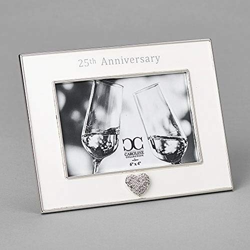 Roman 7 Inch Height 25Th Anniversary Frame, 4X6 Photo #TOP22