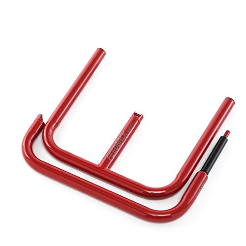 Feedback Sports Scorpion Moto-Style Bike Stand - 2 Piece (Red)