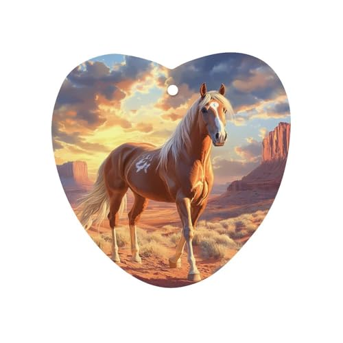 Horse Car Air Freshener Hanging Aromatherapy Tablets for Car Accessories Love form