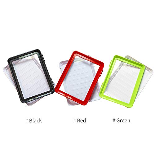 Cucudy Bandeja de Preservação de Alimentos Bandeja de Preservação de Vácuo Empilhável com Tampa Elás