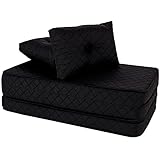 Puff Colchonete Dobrável/Sofa 3 em 1 Espuma D33 + Travesseiro Casal BF Colchões