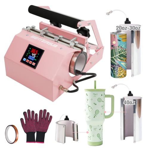 BetterSub 3in1 40 OZ Tumbler Mug Heat Press Machine 30 OZ 20...
