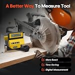 VLOXO Caliber Measuring Tool for Miter Saws Digital Caliper Measurement Eliminates Need to Mark Materials Adjustable English and Metric Measurements Tools for Kind of Saw Fence