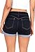 Wax Women's Juniors Perfect Fit Mid-Rise Denim Shorts Super Dark Denim Medium