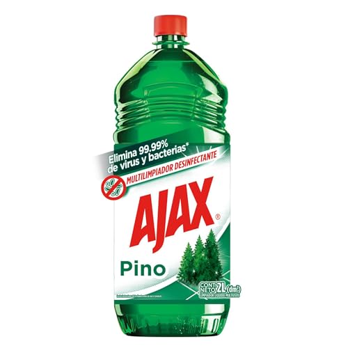 Limpiadores De Piso, Home Ajax Limpiador Multiusos Pino 2 L. Máxima Eficacia. Tu Casa Protegida con el Desinfectante que Elimina el 99.99% de los Virus y las Bacterias. Tus Pisos...
