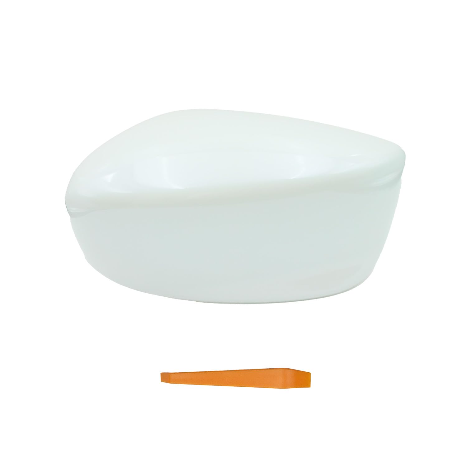 Photo 1 of LAUBDGIE Passenger Right Side Mirror Cover Cap Compatible with Honda Accord 2008-2012 White