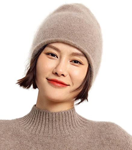 Gorro de mujer suave de lana merino para otoño e invierno miniatura 1