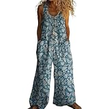 Maternity Dungarees for Women Uk Casual Summer Outfits Loose Baggy Dungarees Sleeveless Wide Leg Overalls with Pockets Floral Printed Button Front Playsuit Elegant Maternity Rompers Beach Wear