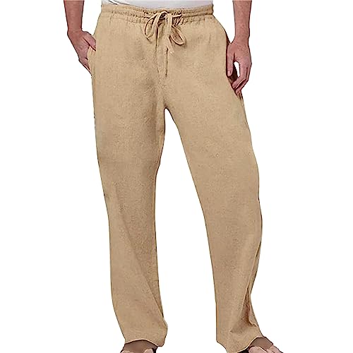 Pantalon en lin léger homme contre la chaleur estivale