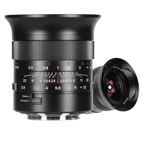 7artisans 14mm F2.8 para Nikon Z-Mount Lente, Lente Gran Angular de Formato Completo Lentes 116° Enfoque Manual Compatible con Nikon Z-Mount Z7II/Z6II/Z5/Z6/Z7/Z9