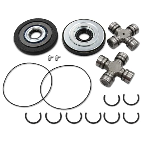 Front Axle Shaft U Joint Kit & Vaccum Knuckle Seal & Hub O-Ring & Dust Seals Kit Compatible with Ford F250 F350 Super Duty 2005-2019,Replacement for 2017426 2014835 54983 25-332X SPL55-3X -  MSCRP, YX05409