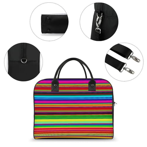 Maletín Colorido con Rayas Mexicanas para Laptop miniatura 6