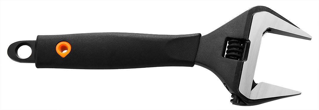 NEO TOOLS Schraubenschlüssel verstellbar | Backenverstellbereich 0-50 mm | Länge: 250 mm | Rohrzange & Rollgabelschlüssel aus Chrom-Vanadium Stahl | Ergonomischer Gummi Griff
