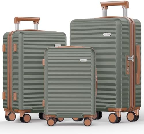 SHOWKOO Luggage Sets 3 Piece H...