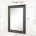 MWAZZLL Retro Wall Mirror with Wood Framed Large Rectangle Hanging Mirrors 20