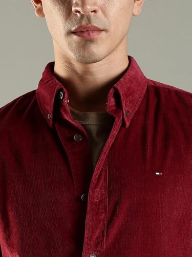 Image of Solid Regular Fit Cotton Shirt