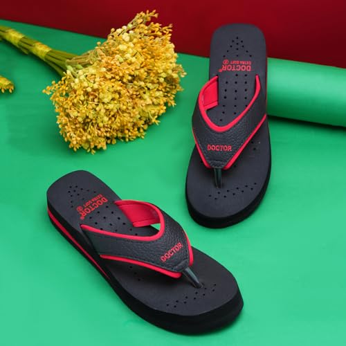 Image of DOCTOR EXTRA SOFT Care Diabetic Orthopedic Pregnancy Flat Super Comfort Dr Flipflops and House Slippers For Women's and Girl's