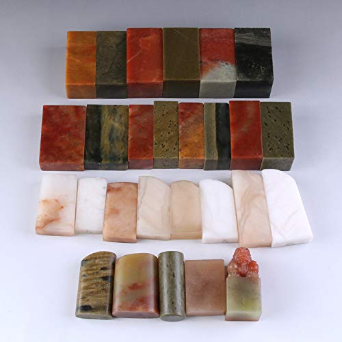 27 Pcs/Set Stone Seal Set Chinese Name Stamp Stone Seal Letter Sealing Blank Stamp For Painting Calligraphy Art Supply #TOP1