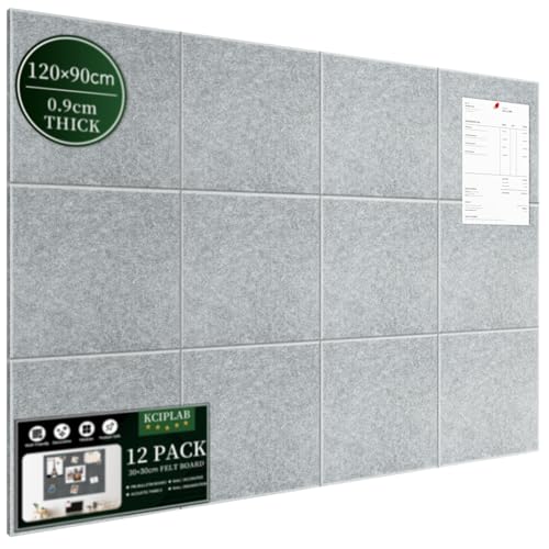Großes Kork Board Alternative Pinnwand, 120 x 90 cm, 12 Stück,...