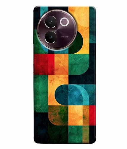 Image of Pattern Colorful Printed Hard Back Case Cover & Compatible for Vivo V30E 5G | V2339 (Multicolor) - D1812