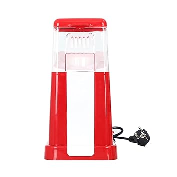 Electric Hot Air Popcorn Popper with Top Cover Electric Popcorn Maker HiHealthy cious Snack for FA ly Gathering Easy to Clean Safe EU-POOWE