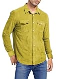 Das Cord-Button-Down-Hemd von JMIERR für Herren ist aus hochwertigem Stoff gefertigt. Weich, leicht und angenehm zu tragen.