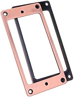 Newmind 2x Guitar Pickup Mounting Rings Set Bridge Neck Pickups Cover Frame for Music Electric Guitar Replacement Part Accessory, Red Copper