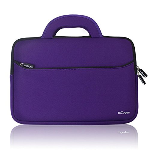 mCoque Qualité en néoprène Sacoche/Étui/Housse pour 11,6" ASUS X205TA/C200MA/C201PA Ordinateur Portable avec poignée et Poche Accessoire (Violet) Cover